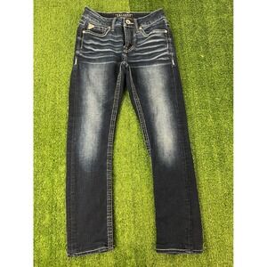 Salvage Supply Co Riot Taper Athletic Fit Jeans Dark Wash Buckle Exclusive 27x27